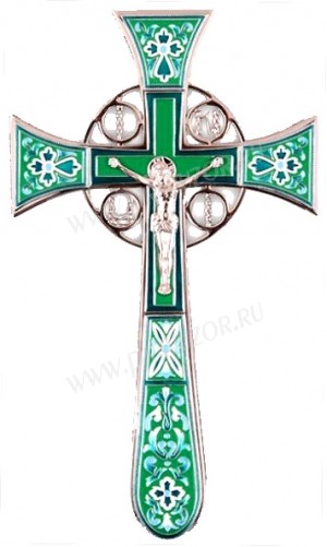 Крест напрестольный №4-1 (светло-зелёный)