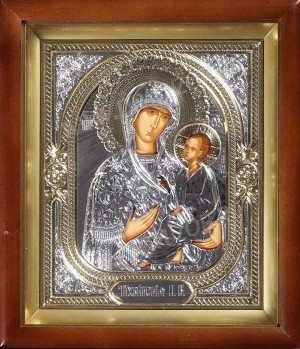 Православная икона: Тихвинский образ Пресвятой Богородицы