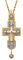 Крест наперсный №35 (синие камни)