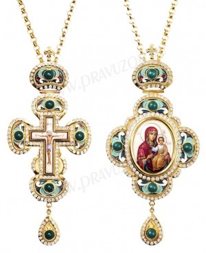 Набор для архиерея (крест и панагия) №9