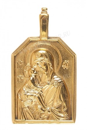 Нательный образок: Владимiрская икона Пресв. Богородицы