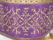 Русское вышитое архиерейское облачение - "Плетёное" (фиолетовое-золото) (деталь), обиходная отделка