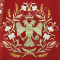 Русское вышитое архиерейское облачение - "Византийский орёл" (бордо-золото) (деталь), обиходная отделка