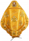 Русское вышитое архиерейское облачение - "Византийский орёл" (жёлтое-золото) (вид сзади), обиходная отделка