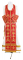 Русское вышитое архиерейское облачение - "Византийский орёл" (красное-золото) вариант 2 (деталь), обиходная отделка