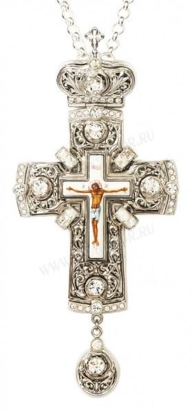 Крест наперсный с украшениями №107s