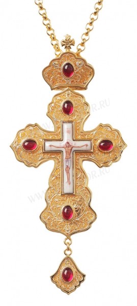 Крест наперсный с украшениями №006