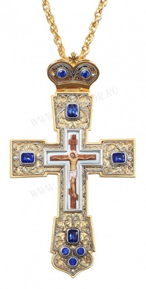 Крест наперсный с украшениями №028