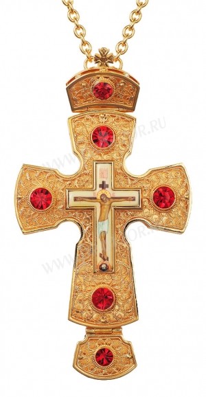 Крест наперсный с украшениями №010