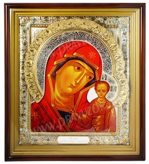Икона настенная Богородицы "Казанская"