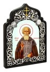 Икона настольная - святой преподобный Сергий Радонежский Чудотворец.