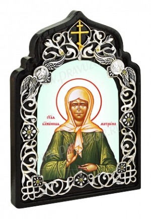 Икона настольная - святая блаженная Матрона Московская.