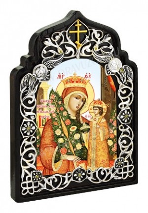 Икона настольная - Богородица "Неувядаемый Цвет".