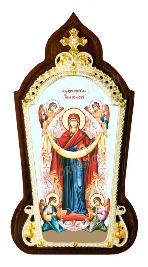 Икона настольная - Покров Пресвятой Богородицы.