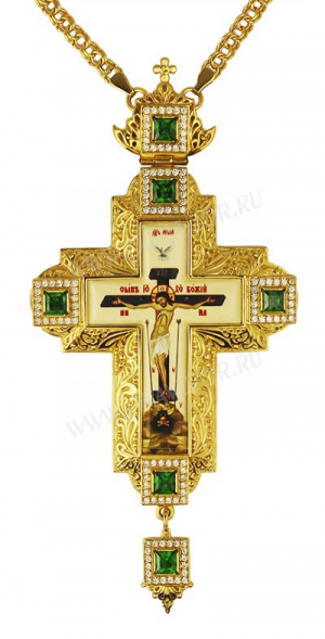 Крест наперсный с украшениями - А265