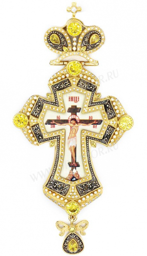 Крест наперсный с украшениями - А281