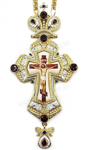 Крест наперсный с украшениями - А281а