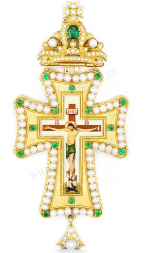 Крест наперсный с украшениями - А283
