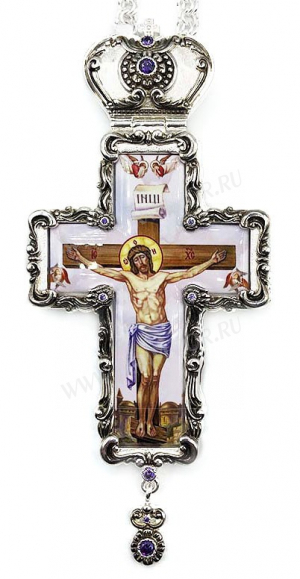 Крест наперсный с украшениями - А325а