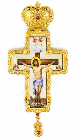 Крест наперсный с украшениями - А325б