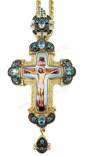 Крест наперсный с украшениями - А331