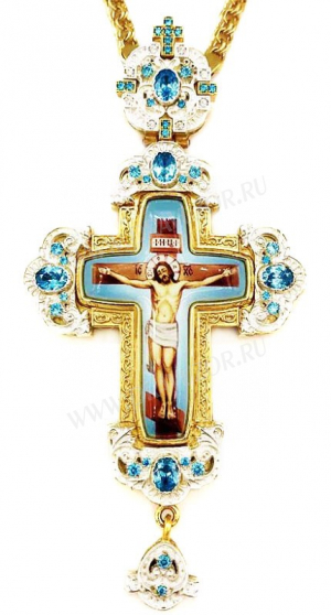 Крест наперсный с украшениями - А331а