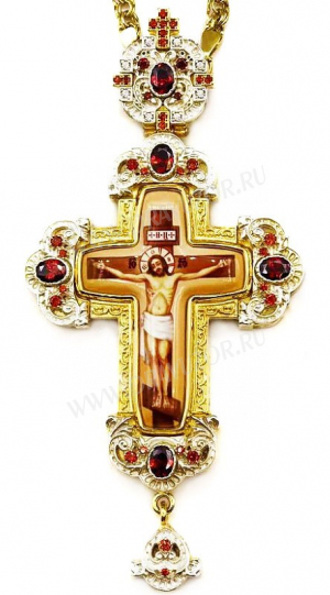 Крест наперсный с украшениями - А331в