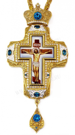 Крест наперсный с украшениями - А331д