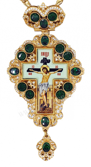 Крест наперсный с украшениями - A150-2