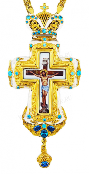 Крест наперсный с украшениями - A295-2