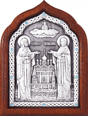 Икона свв. Преп. Петра и Февронии Муромских - A67-2