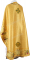 Греческое вышитое облачение священника - "Хризантемы" (жёлтое-золото) (вид сзади), обиходная отделка