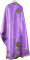 Греческое вышитое облачение священника - "Хризантемы" (фиолетовое-золото) (вид сзади), обиходная отделка