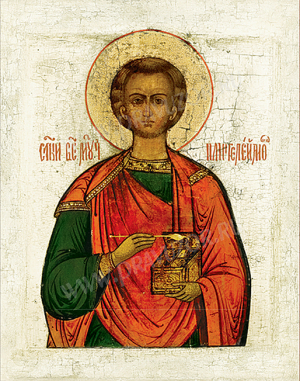 Икона: Св. Великомученик и целитель Пантелеимон - P02