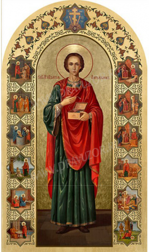 Икона: Св. Великомученик и целитель Пантелеимон - P68