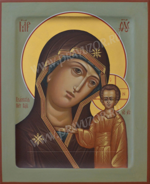 Икона: Образ Пресв. Богородицы Казанская - В (18x24 см)
