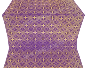 Шёлк "Георгиевский крест" (фиолетовый/золото)