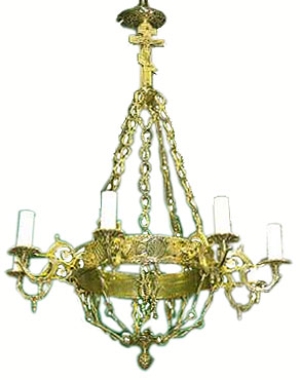 Одноярусное церковное паникадило (хорос) -6 (8 свечей)