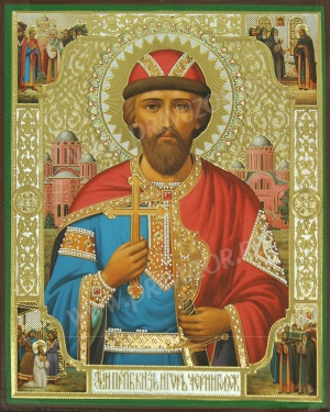 Икона: Св. Благоверный князь Игорь Черниговский - 2