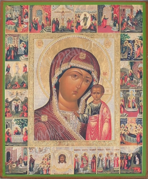 Образ: "Казанская" икона Пресвятой Богородицы (с житием)