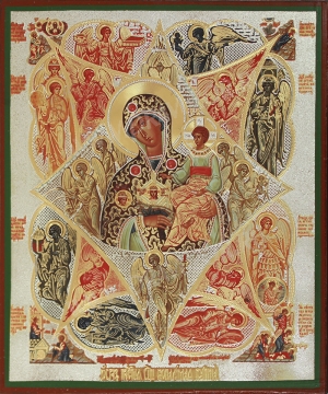 Образ: икона "Неопалимая Купина"  Пресвятой Богородицы