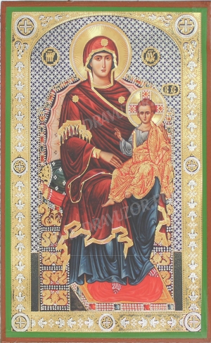 Икона: Пресвятая Богородица на престоле