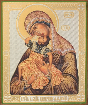 Икона: образ Пресвятой Богородицы "Взыграние младенца"