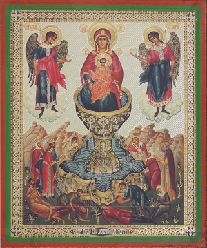 Икона: образ Пресвятой Богородицы "Живоносный источник"