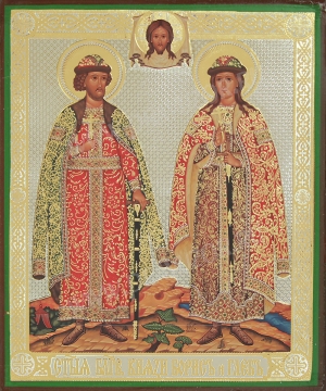 Икона: Святые Благоверные князья Борис и Глеб