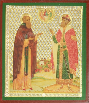 Икона: Преподобный Сергий Радонежский и благоверный князь Димитрий Донской