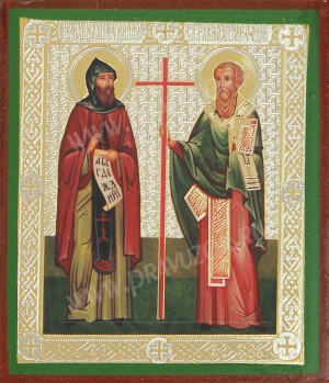 Икона: Свв. равноапостольный Кирилл и Мефодий