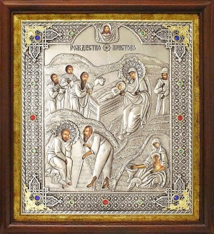 Икона: Рождество Христово - Р19 (20.5x36.3 см)