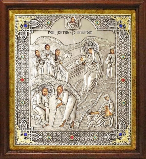 Икона: Рождество Христово - Р19 (20.5x36.3 см)