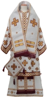 Архиерейское облачение - 12271 (белое-золото)